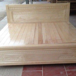 GIƯỜNG GỖ SỒI NGA KẾT HỢP DÁT PHẢN VÀ DÁT THƯỜNG TÙY CHỌN- GIƯỜNG GỖ TỰ NHIÊN - GIÁ RẺ NHẤT MIỀN BẮC