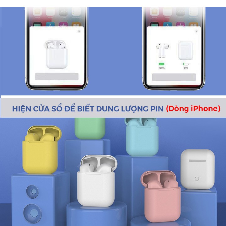 Tai nghe Inpods i12 TWS Bluetooth 5.0 cho iPhone và Android kèm Hộp sạc