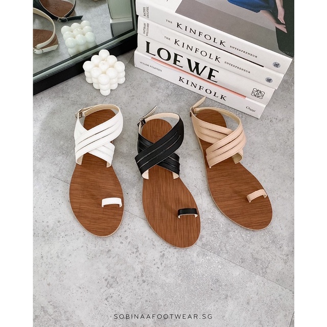 Sandal xỏ ngón đế gỗ siêu xinh