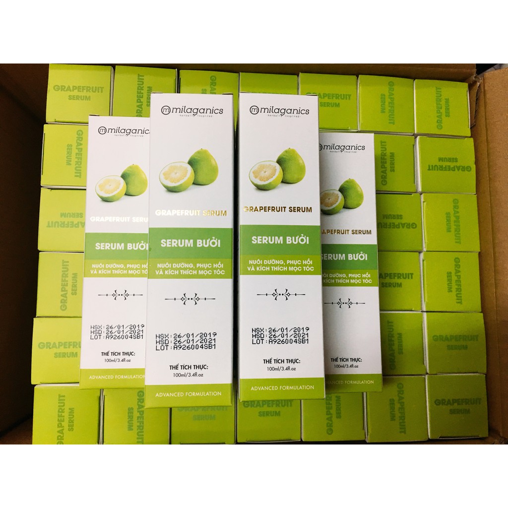 Combo 10 Chai Serum Bưởi Milaganics 100ml