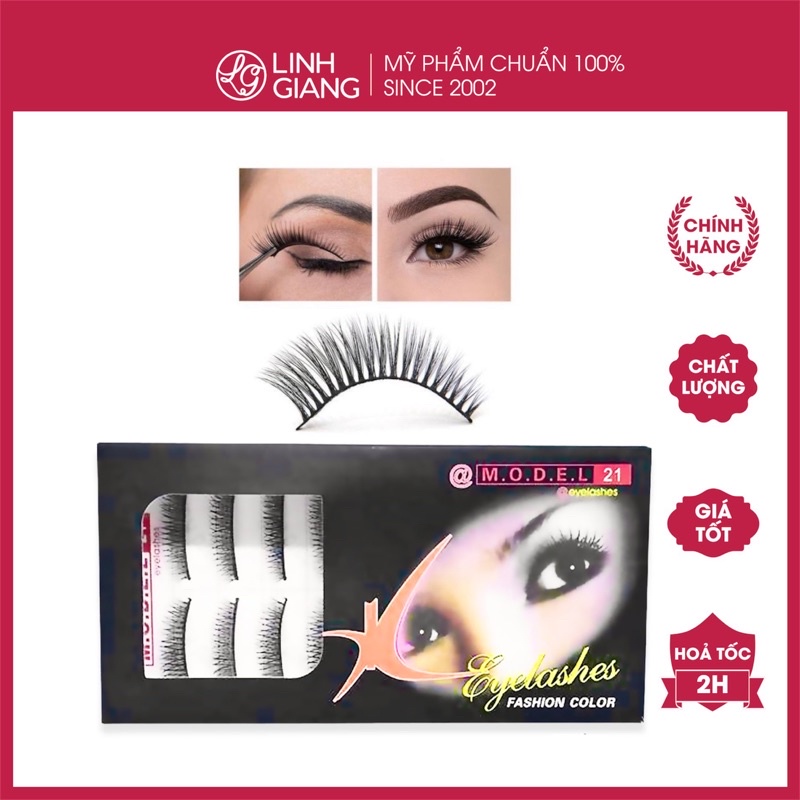 Mi giả Model 21 tự nhiên dày dài makeup chuyên nghiệp Linh Giang chính hãng