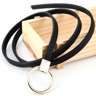 Thắt lưng da PU bản nhỏ cho nữ