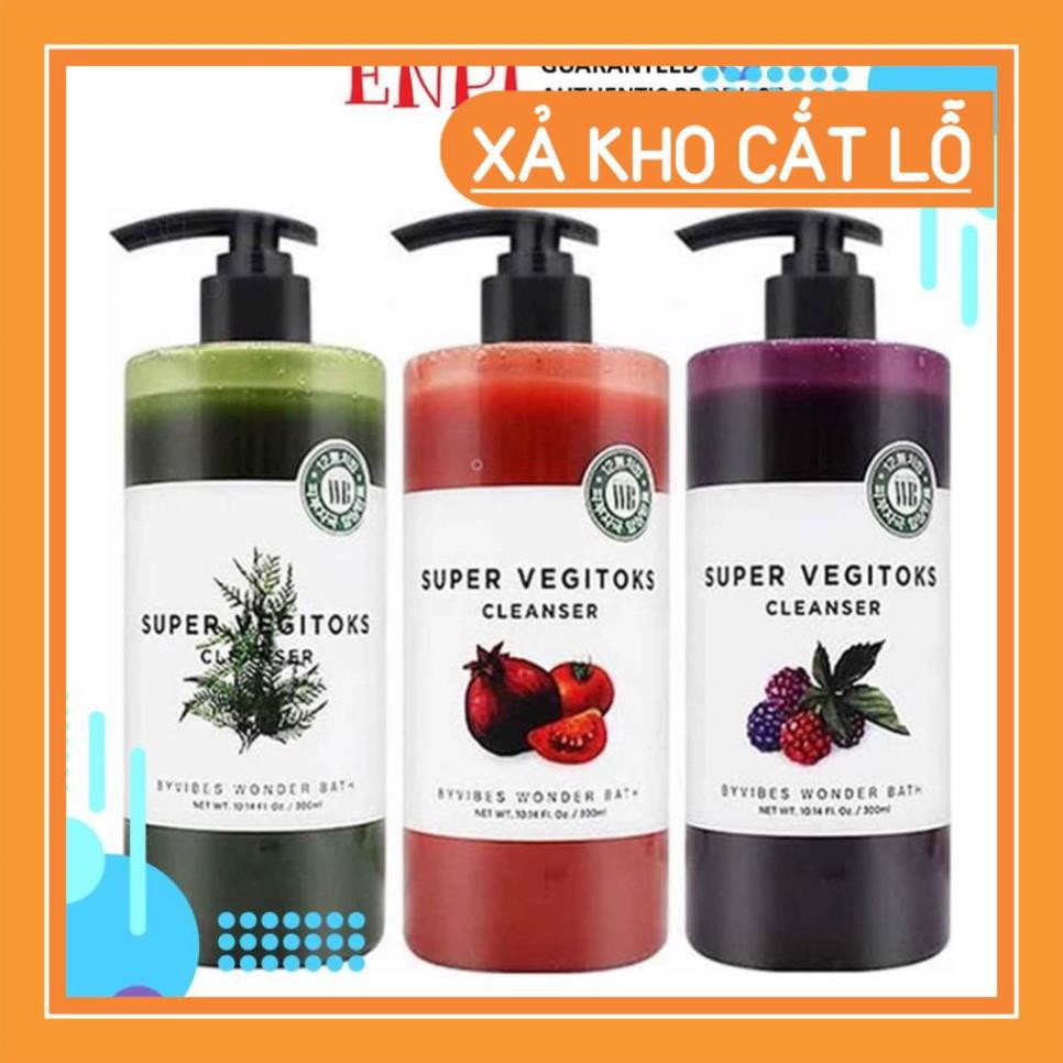 Sữa rửa mặt rau củ Super Vegitoks Cleanser