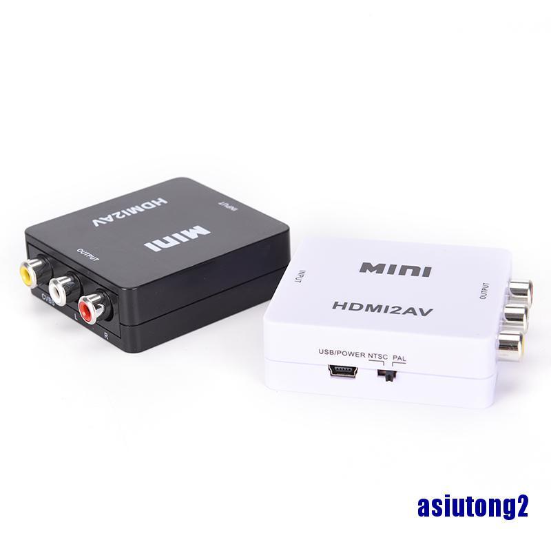 Set 2 Đầu Chuyển Đổi Hdmi Sang Rca Av / Cvbs Hd 1080p Mini Hdmi2Av