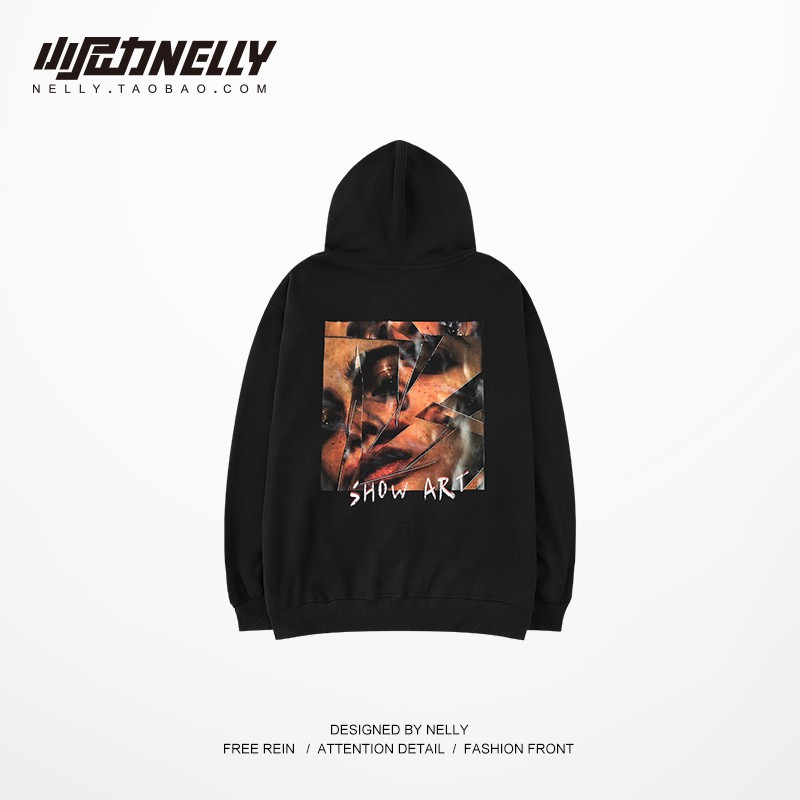 [NY7432] Áo hoodie lót lông in hình "Cô Gái" áo nỉ dài tay có mũ nam nữ (NELLY)