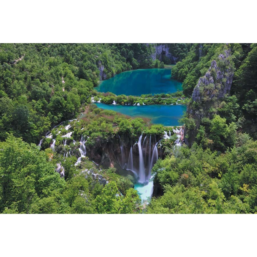 Tranh 3d thác nước chảy trong lành hiền hòa vô tình tạo ra bức tranh phong thủy vô cùng ngoạn mục