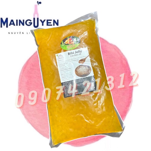 Trân châu Bibi Jelly 3Q 2kg - Măng Cụt, Đào, Caramel…