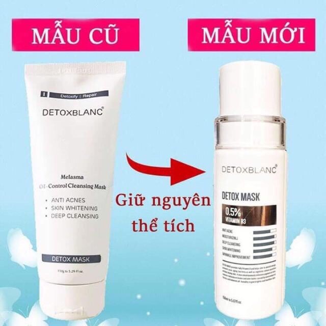 Mặt nạ thải độc detox blanc.