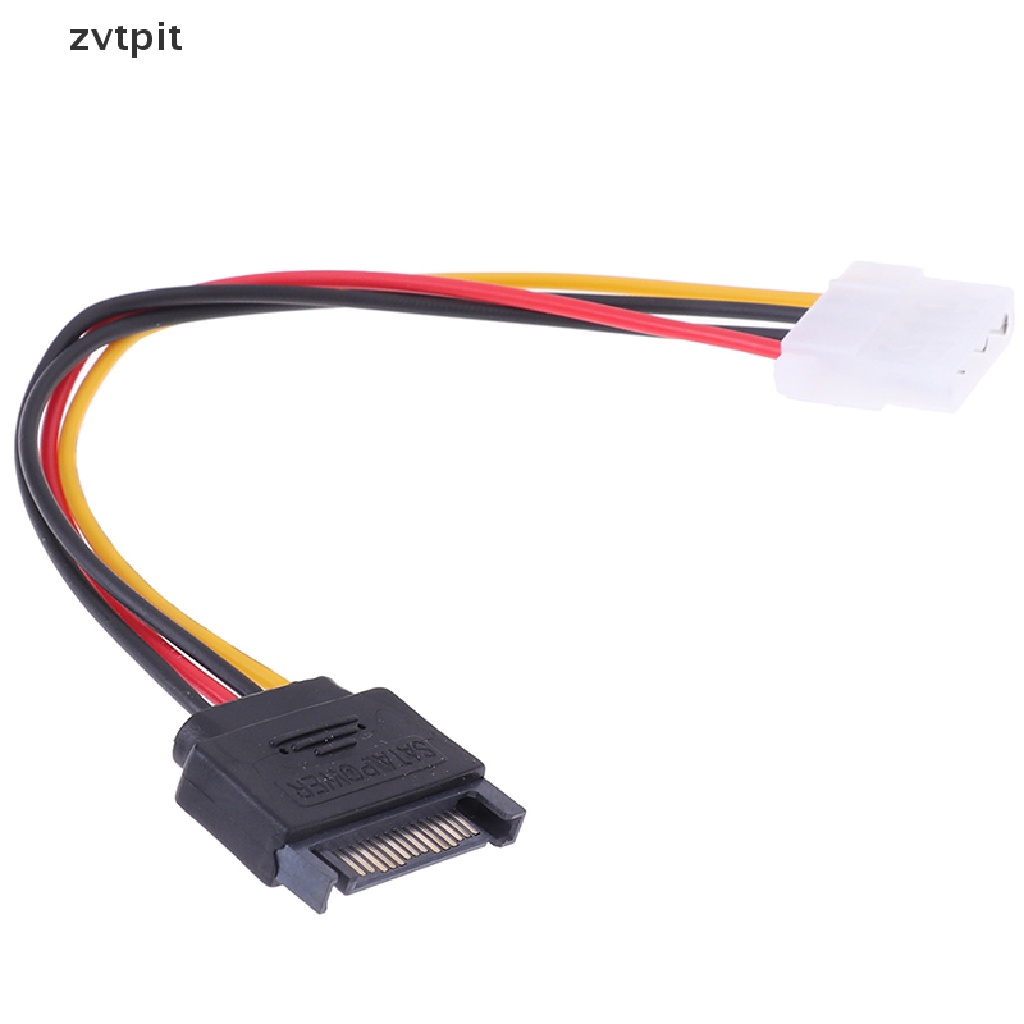SATA TO IDE Power Cable 15 Pin SATA Male to Molex IDE 4 Pin Female Cable Adapter DSF