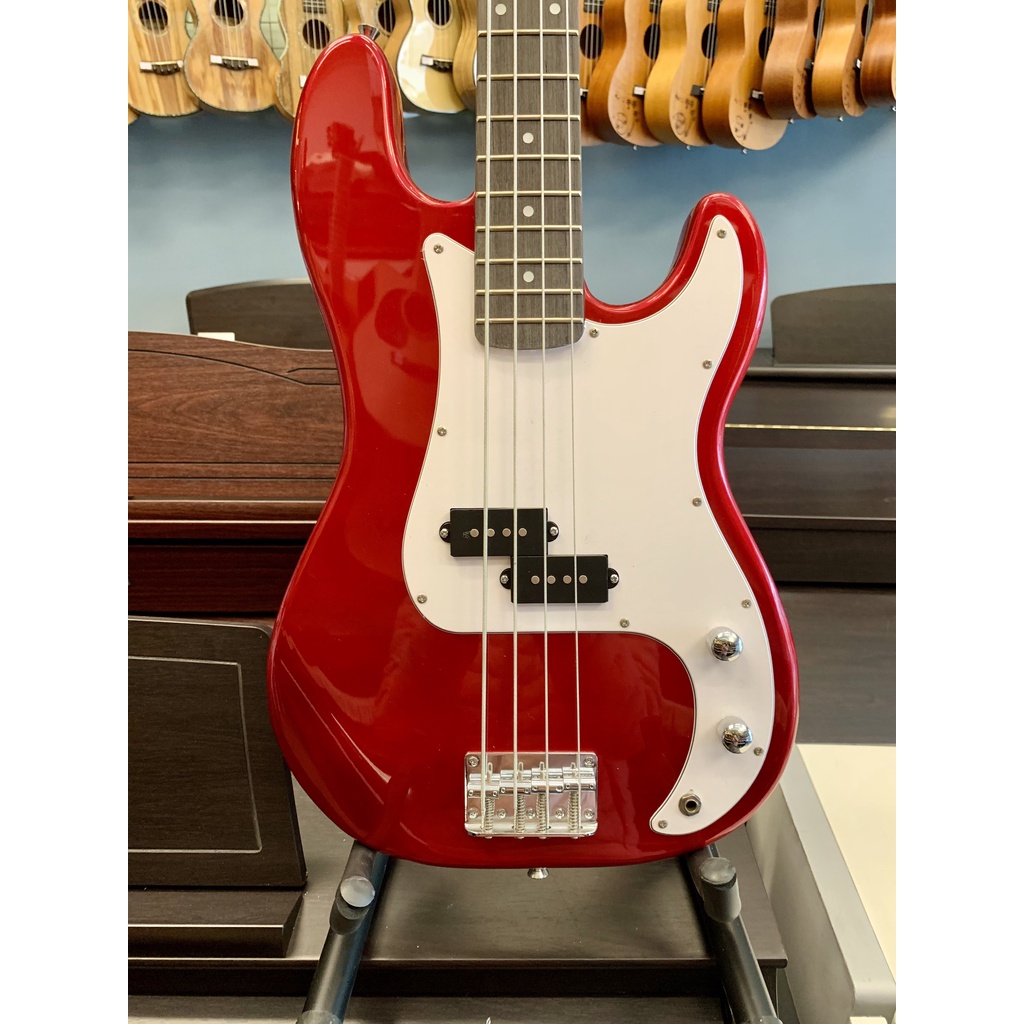 Đàn guitar bass hãng Deviser màu đỏ