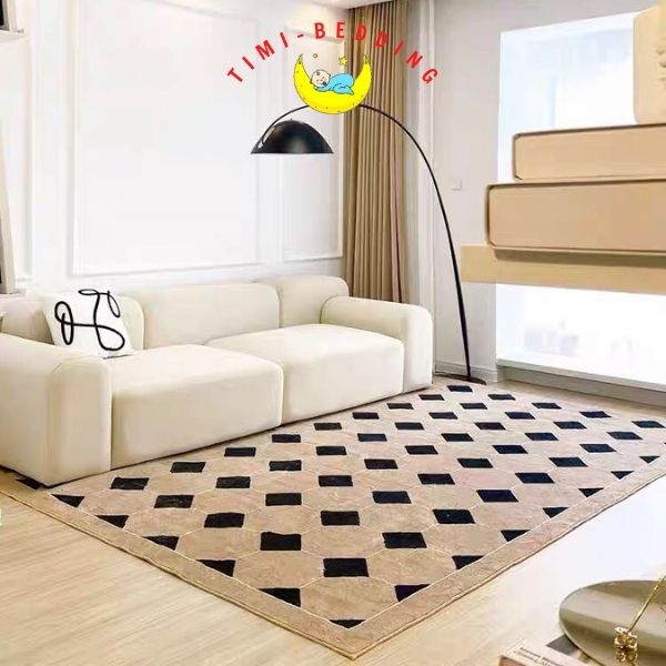 Thảm panama lông cừu trải sàn phòng khách, phòng ngủ kích thước 1,6mx2,3m – Timibedding