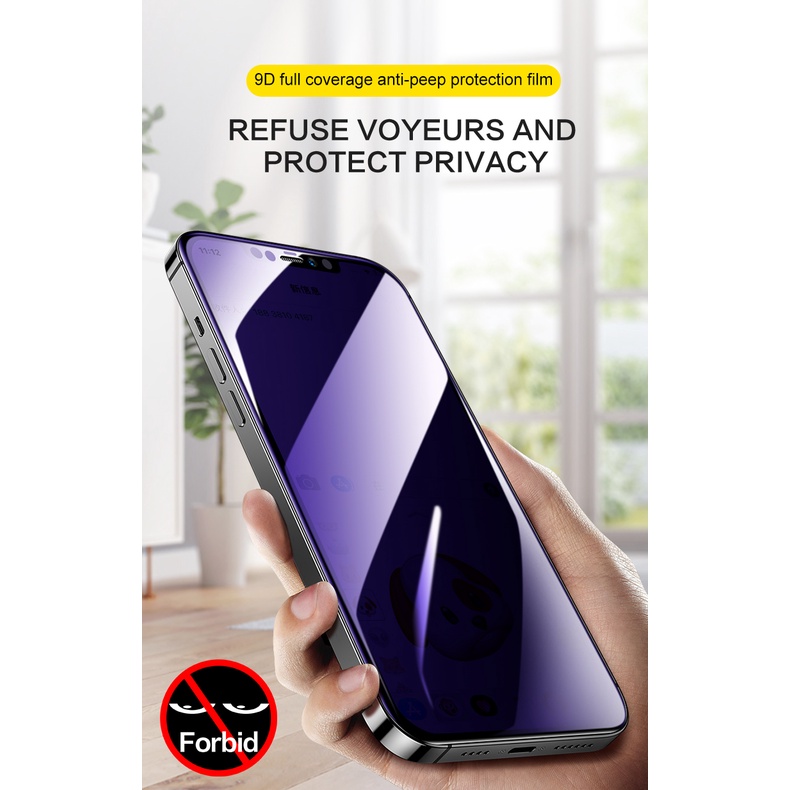 Kính Cường Lực Chống Thâm Nhập Thông Minh Bảo Vệ Màn Hình Cho iPhone 14 13 12 11 Pro Max X XR XS Max