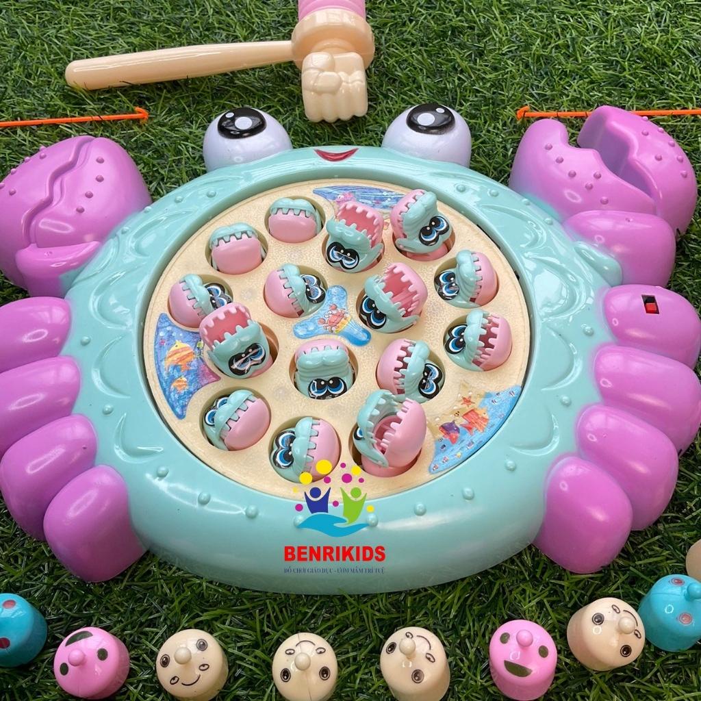 Đồ Chơi Đập Chuột Có Búa Đệm Hơi An Toàn Kết Hợp Câu Cá Sấu Trò Chơi Giải Trí Vui Nhộn