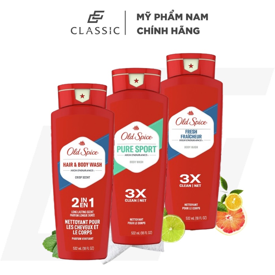 Gel Tắm Gội Old Spice Nhiều Mùi Hương 532ml | BigBuy360 - bigbuy360.vn