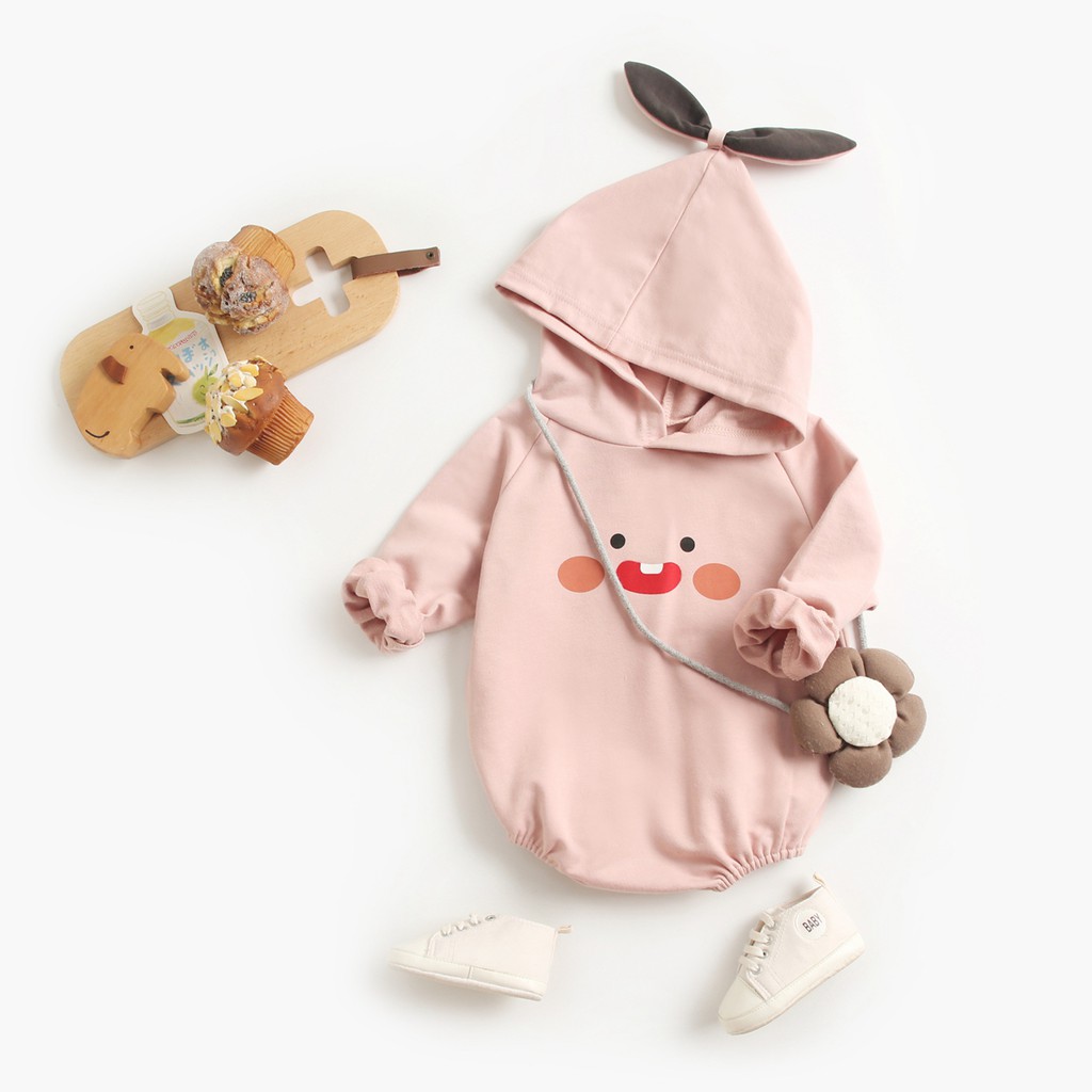 Áo Liền Quần Sanlutoz Họa Tiết Hoạt Hình Dễ Thương Phong Cách Mùa Thu Cho Bé Gái