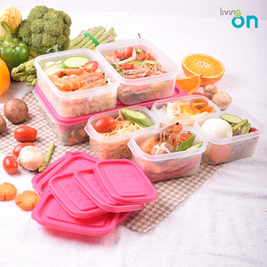 Combo 7 hộp nhựa đựng thực phẩm set 06