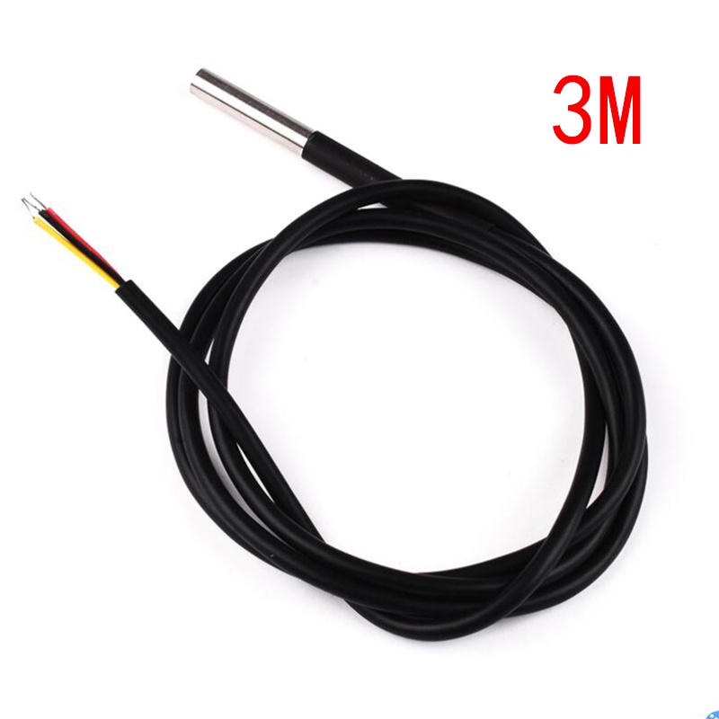 Mô đun cảm biến nhiệt độ kỹ thuật số Ds18B20 100CM bằng thép không gỉ không thấm nước cho Arduino