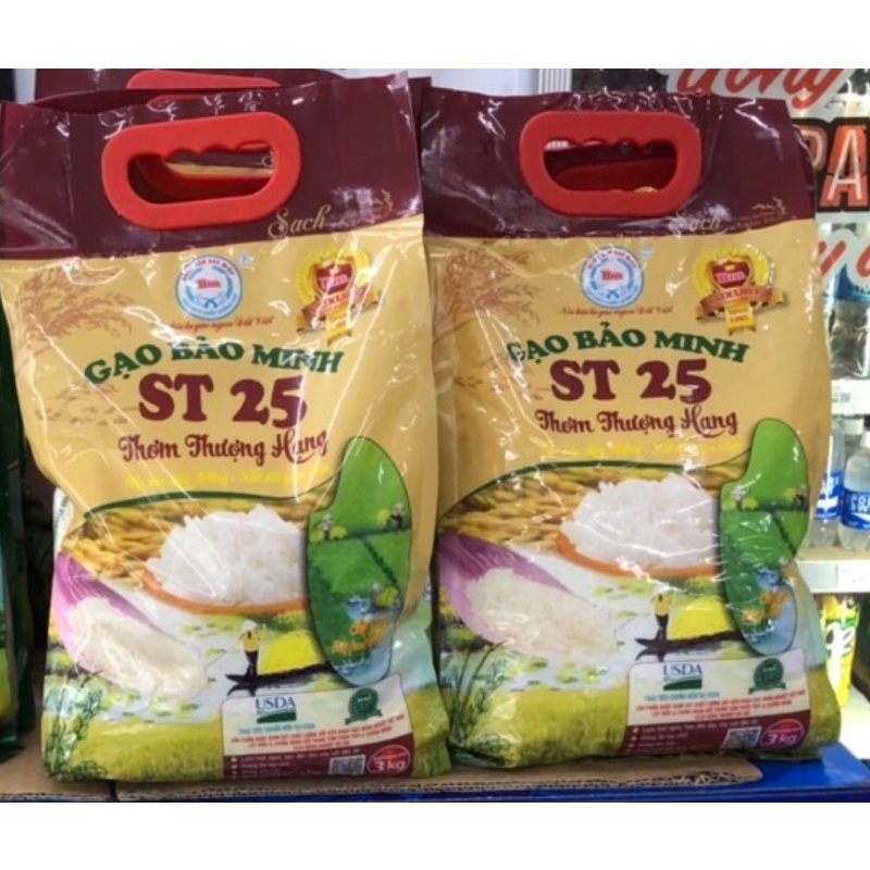 Gạo ST25 Bảo minh 3kg