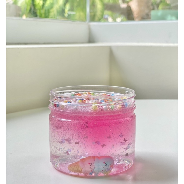 SUMMER SORBET (Clear Slime) Slime que kem mùa hè, đồ chơi chất nhờn ma quái an toàn, slime trong suố