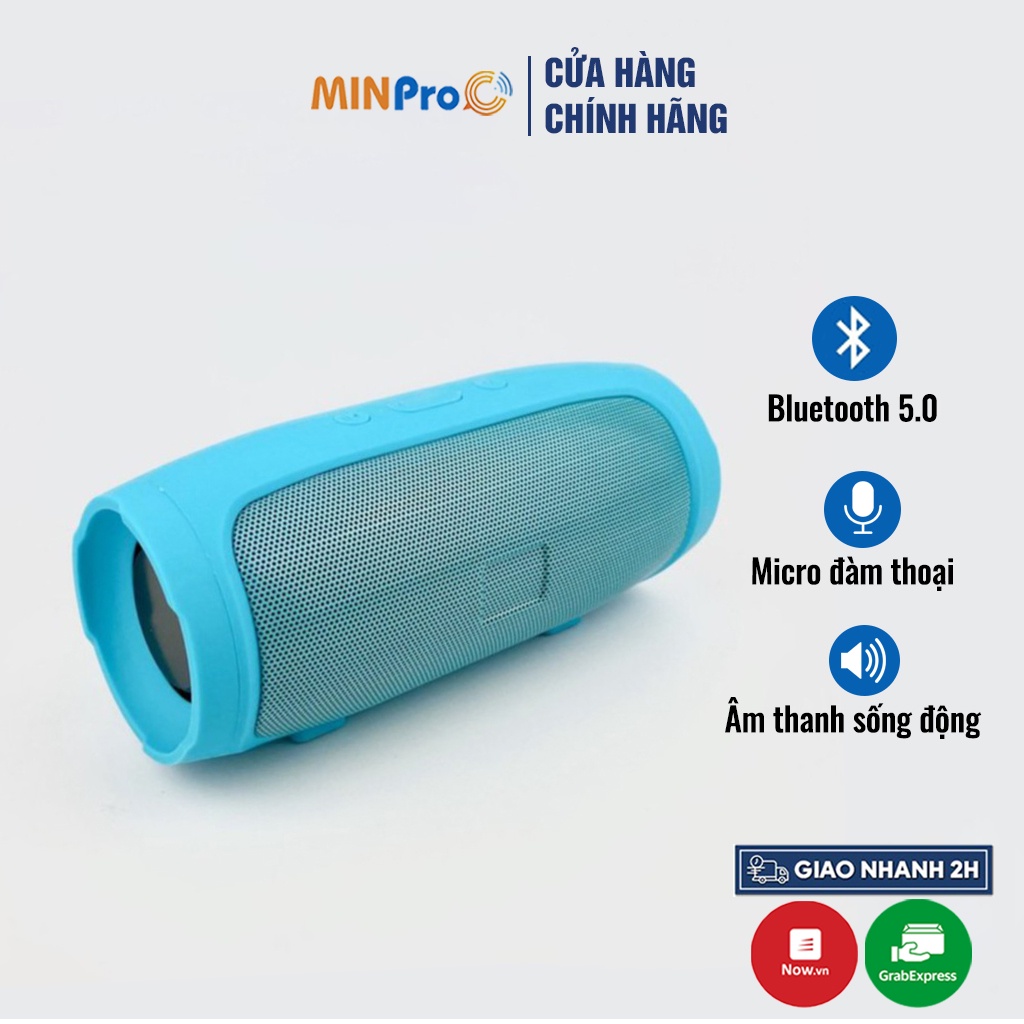 Loa bluetooth mini CHARGE 3 không dây nghe nhạc, âm thanh chất lượng, cắm được usb thẻ nhớ MINPRO