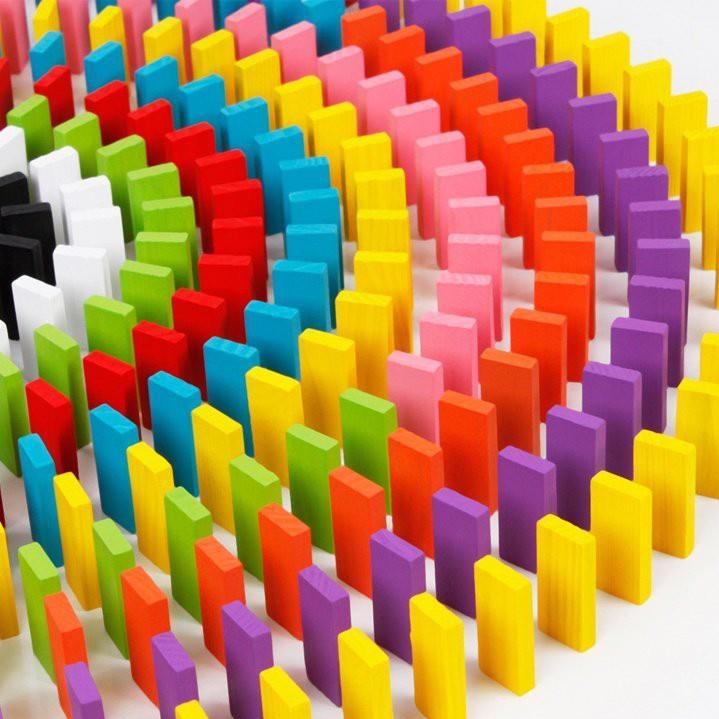[Nhập mã TOYJUNE giảm 10K]Bộ đồ chơi Domino Gỗ nhiều màu