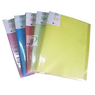 Bìa nhựa 20 lá VC (giao màu ngẫu nhiên)
