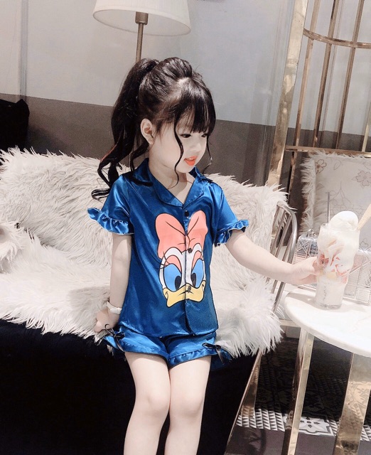 BỘ LỤA MẸ VÀ BÉ Dolnal xinh yêu, mát mẻ ngày hè - BLMC