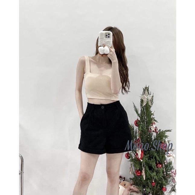 Áo Croptop 3 Màu kèm mút Ngực