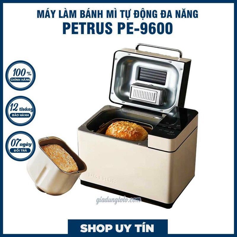 Mấy làm bánh mỳ PETRUS 9600 - có hdsd và công thức làm bánh