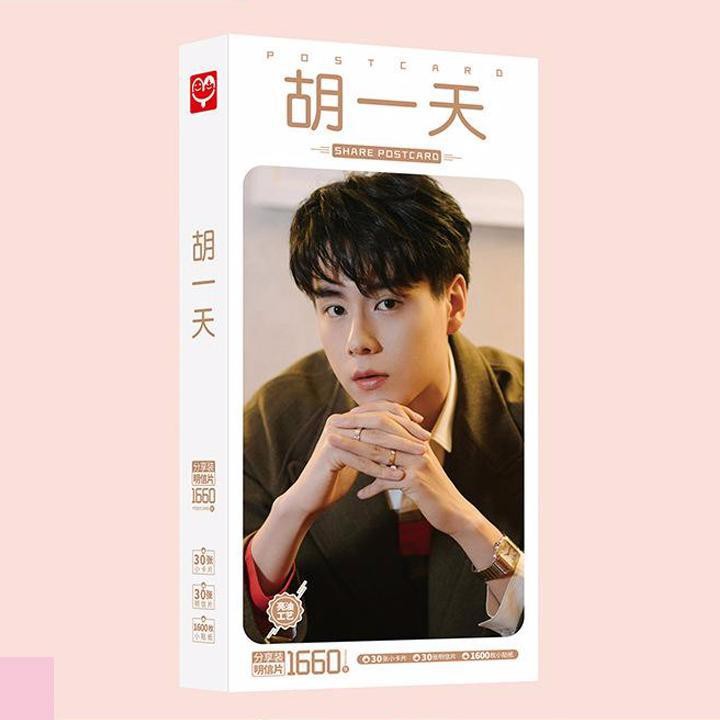 Postcard Hồ Nhất Thiên 1660 ảnh hộp ảnh có ảnhdán sticker lomo bưu thiếp