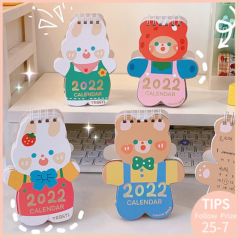 Lịch để bàn năm 2022 mini dễ thương