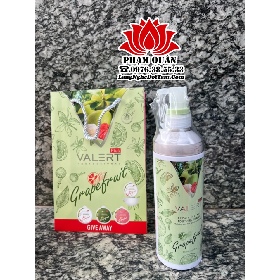 Dầu gội- xả Bưởi VALERT GRAPEFRUIT 850ml