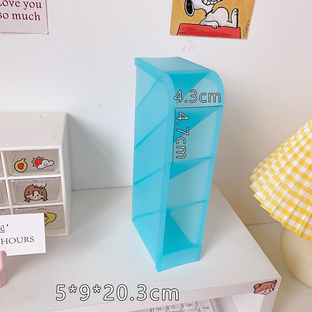 Giá Đỡ Bút / Cọ Trang Điểm / Son Môi Để Bàn Màu Macaron Dành Cho Học Sinh / Văn Phòng