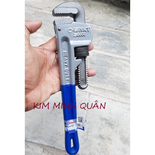 Mỏ Lết Răng Cán Bọc Nhựa 300mm/12&quot; Độ Mở 42mm B0001 CMart