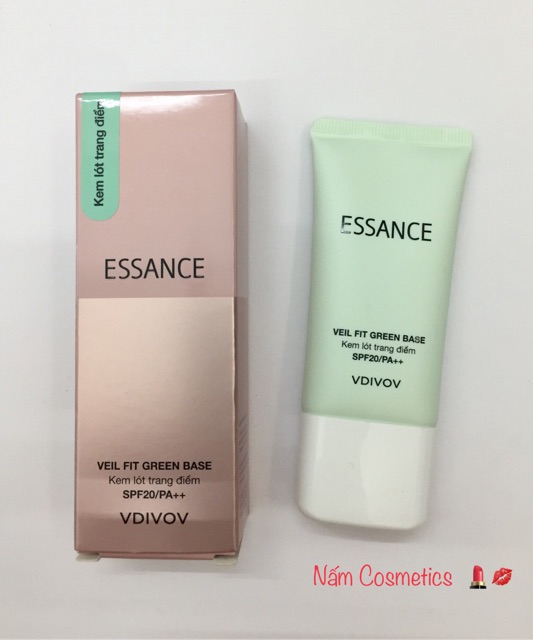 Kem lót trang điểm dưỡng trắng siêu mịn ESSANCE Veil Fit Green Base SPF20/PA++ | BigBuy360 - bigbuy360.vn