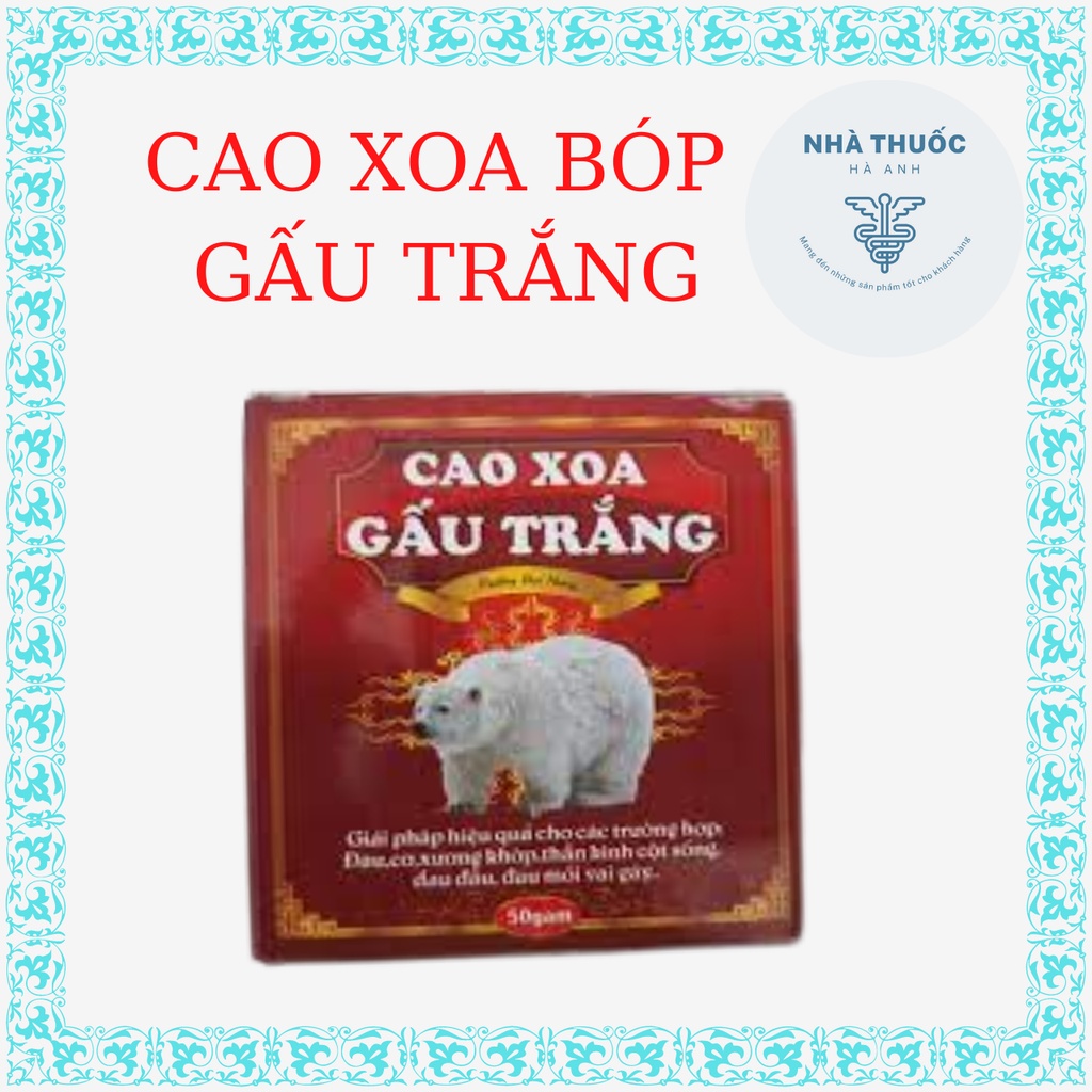CAO XOA BÓP GẤU TRẮNG-Hỗ trợ giảm đau, bong gân