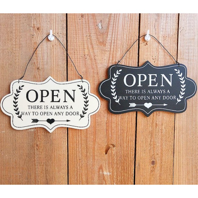 Bảng treo cửa open, close 2