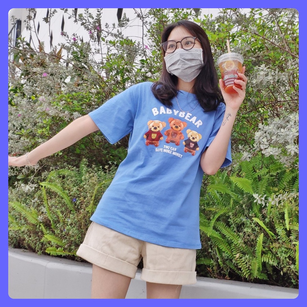 Áo phông nam nữ oversize tay lửng áo đôi in chữ Mon cá tính vải cotton khô cao cấp Quảng Châu hottrend mùa hè