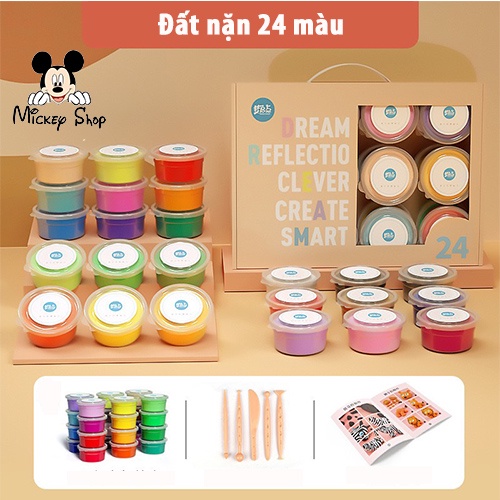 Đất sét nặn tự khô đa màu sắc giúp trẻ phát triển tư duy và sáng tạo