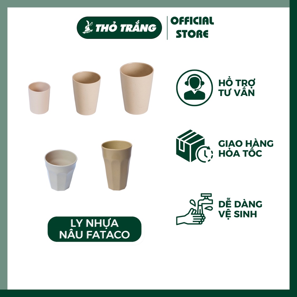 Ly Màu Nâu Nhựa Melamine Cao Cấp Fataco Việt Nam Đủ Size