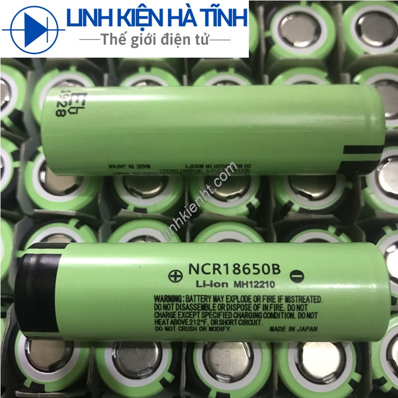 Pin sạc lithium Panasonic 18650 3400mAh mới chuẩn dung lượng (giá 1 viên)