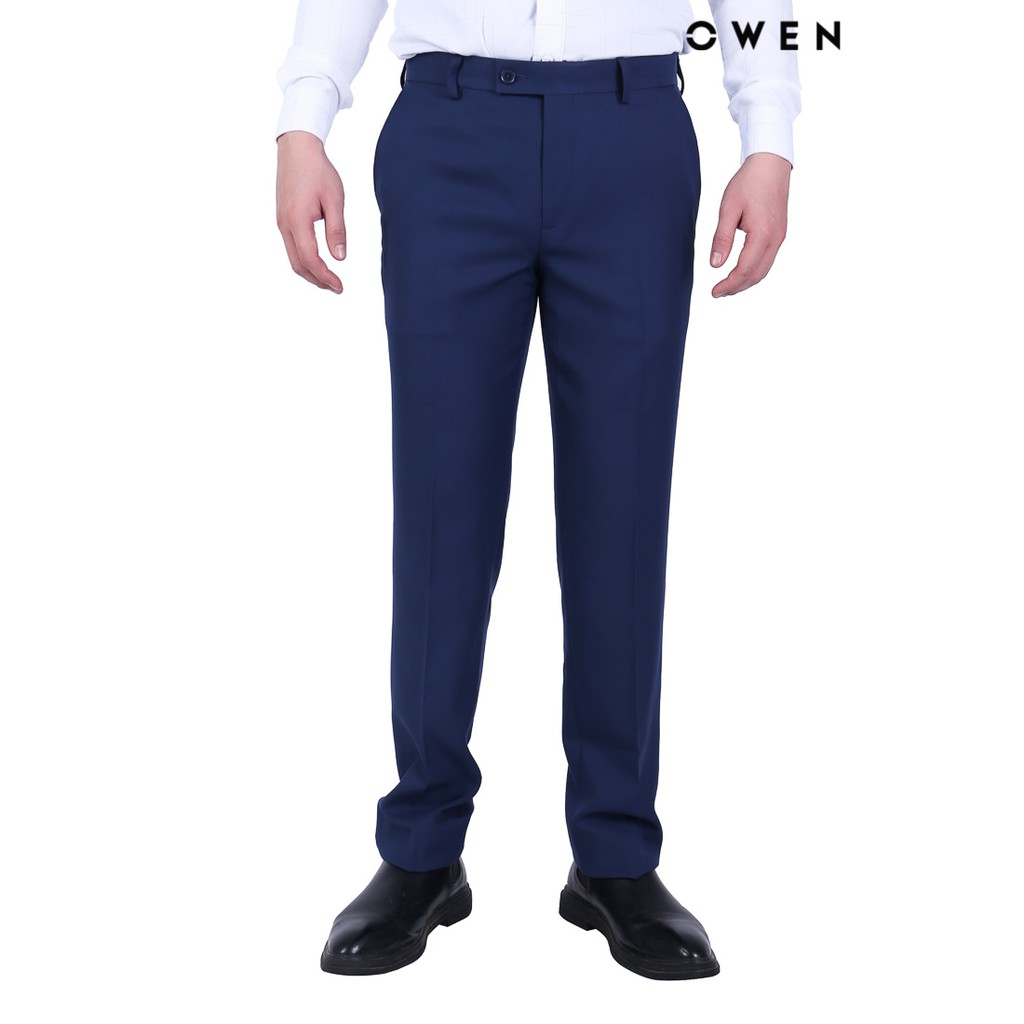 Quần tây nam Owen Slimfit màu xanh navy - QS20667L0