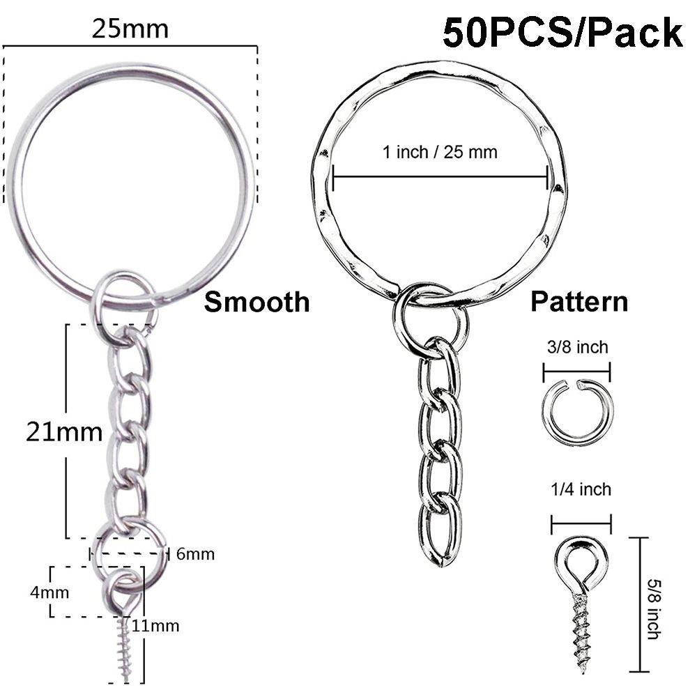 Set 50 Vòng Mắt Nhảy DIY Đường Kính 25mm Có Ốc Vít