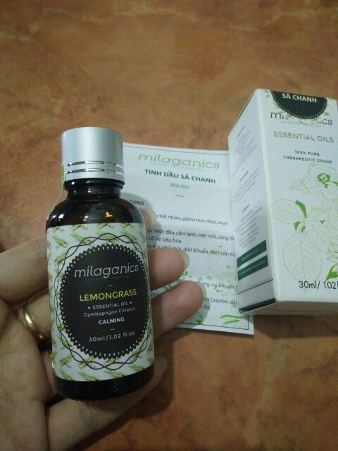 Tinh Dầu Sả Chanh Milaganics (30ml)