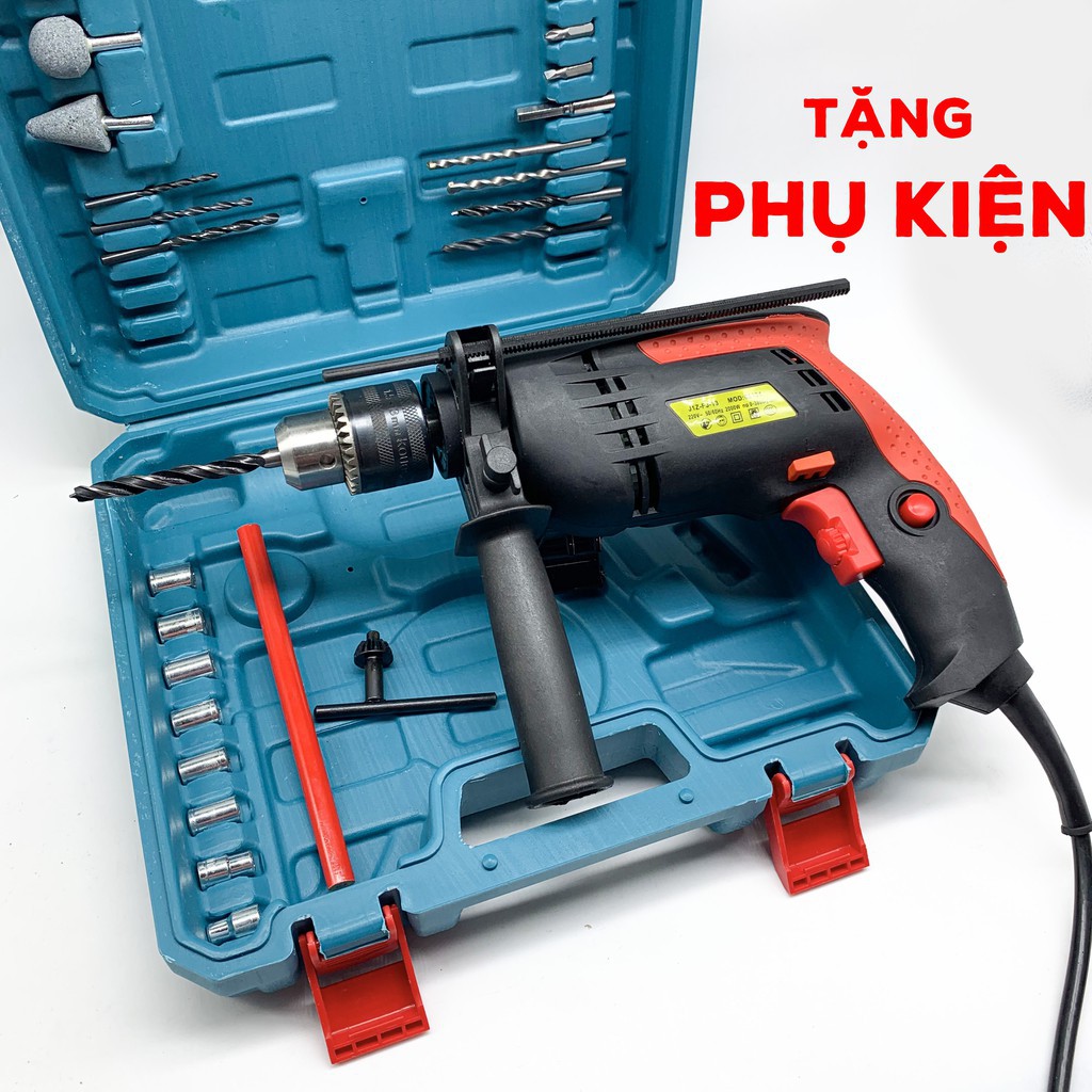 MÁY KHOAN ĐA CHỨC NĂNG 2000W, BỘ KHOAN ĐA NĂNG (KHOAN, BẮT VÍT, SIẾT BU LÔNG, MÀI), TẶNG BỘ PHỤ KIỆN 29 CHI TIẾT