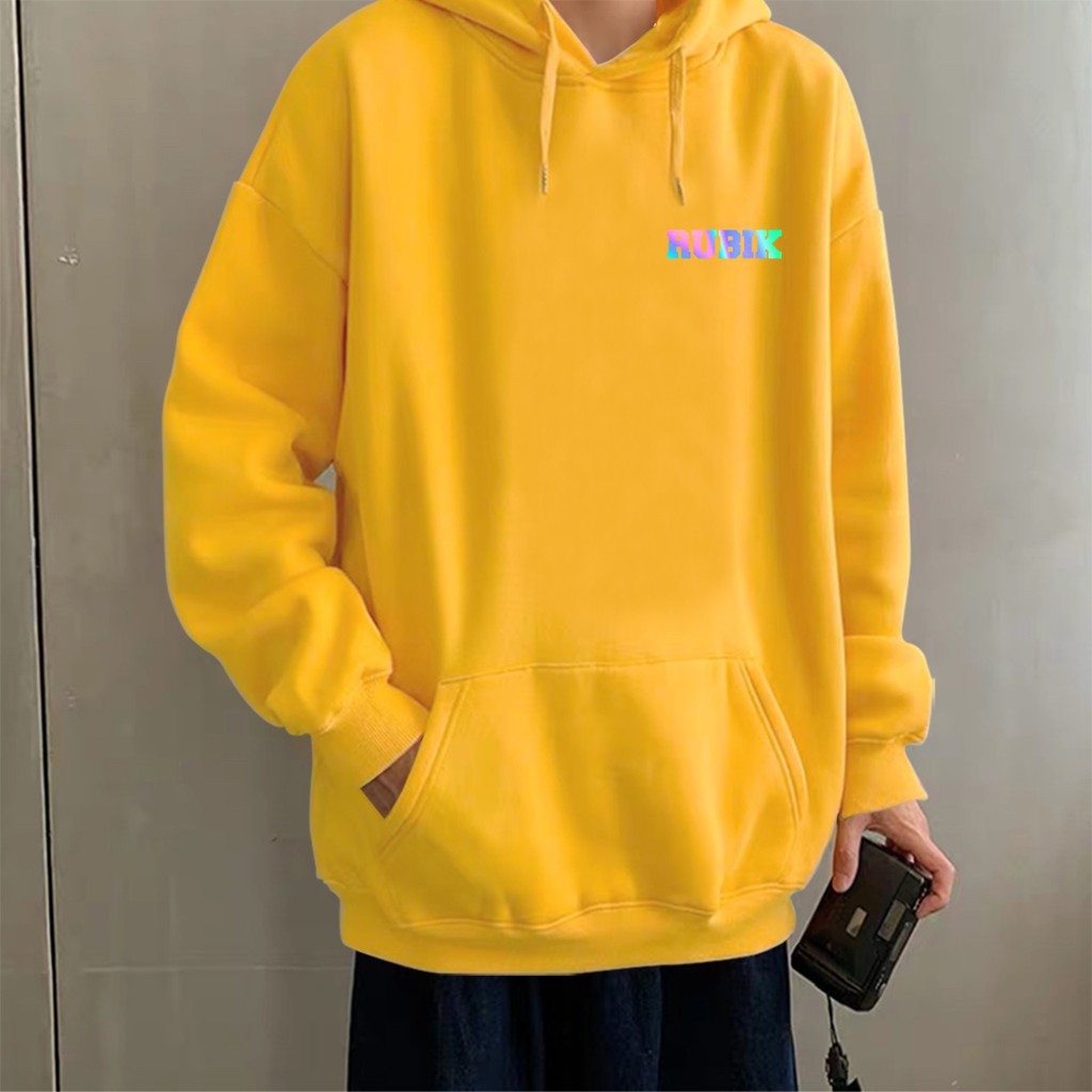 Aó khoác nỉ Hoodie phản quang Rubik, Áo khoác nỉ nam nữ họa tiết hình cá tính - PQ09KN | BigBuy360 - bigbuy360.vn