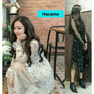 (Thanh lý nghỉ bán) Váy lưới thêu hoa nổi Hàn Quốc (có ảnh thật kèm theo)