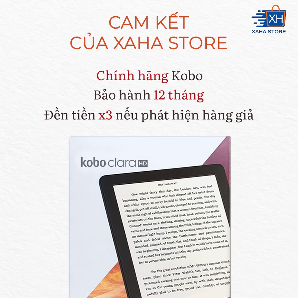 [Mã 151ELSALE hoàn 7% xu đơn 300k] Máy đọc sách Kobo Clara HD - 8GB màu đen - Bảo hành 12 tháng | BigBuy360 - bigbuy360.vn