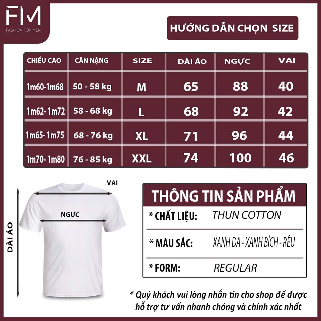 Áo thun nam cổ tròn tay ngắn, chất thun cao cấp, trẻ trung, năng động – FORMEN SHOP – FMPS089