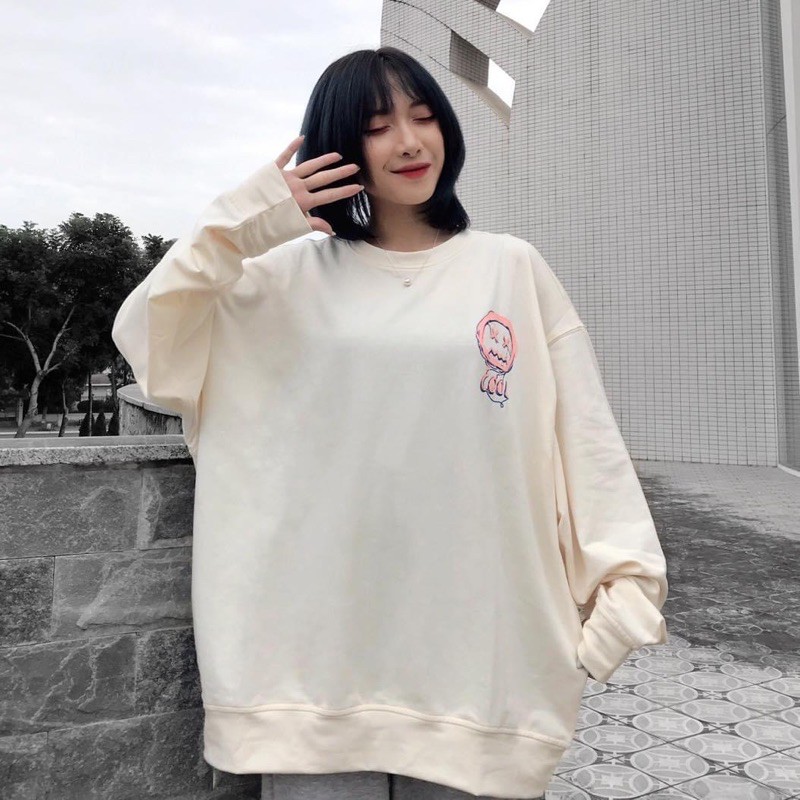 Áo tay dài nỉ form rộng SWEATER COOL ulzzang (ẢNH THẬT)
